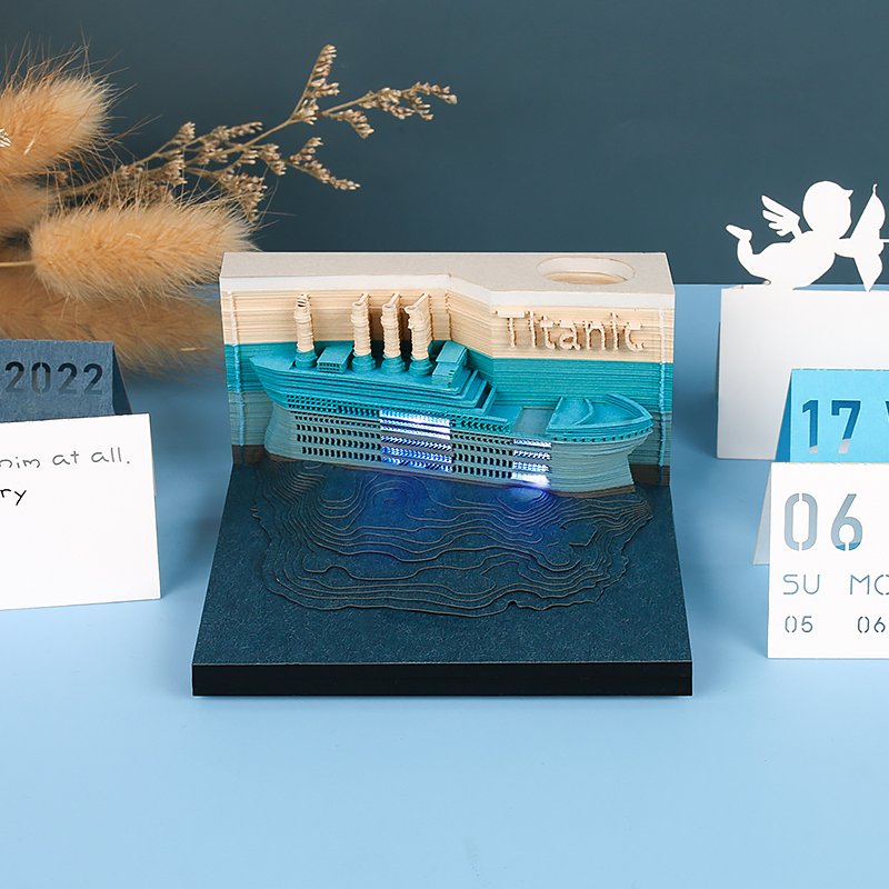 Custom Design Originality 3D Sticky Note Design Memo Pad Custom Print And Laser Cut 3D Memo Pad For Drop Shipping