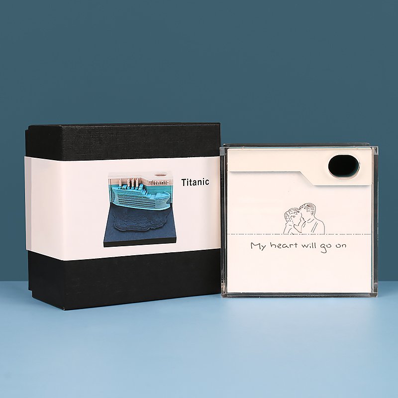 Custom Design Originality 3D Sticky Note Design Memo Pad Custom Print And Laser Cut 3D Memo Pad For Drop Shipping