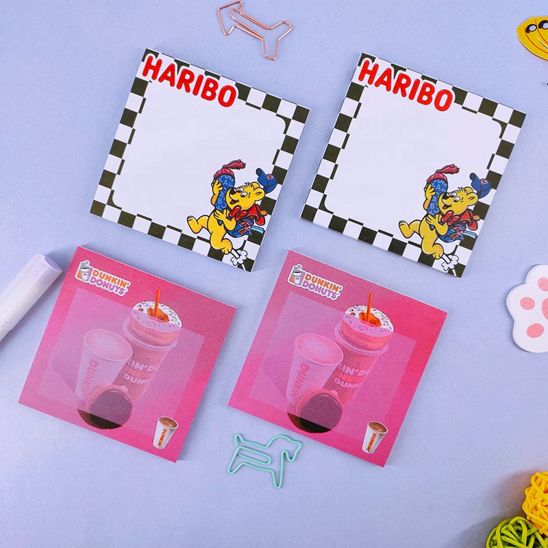 Hot selling high quality custom printed scrapbook memo pad sticky note for stationery