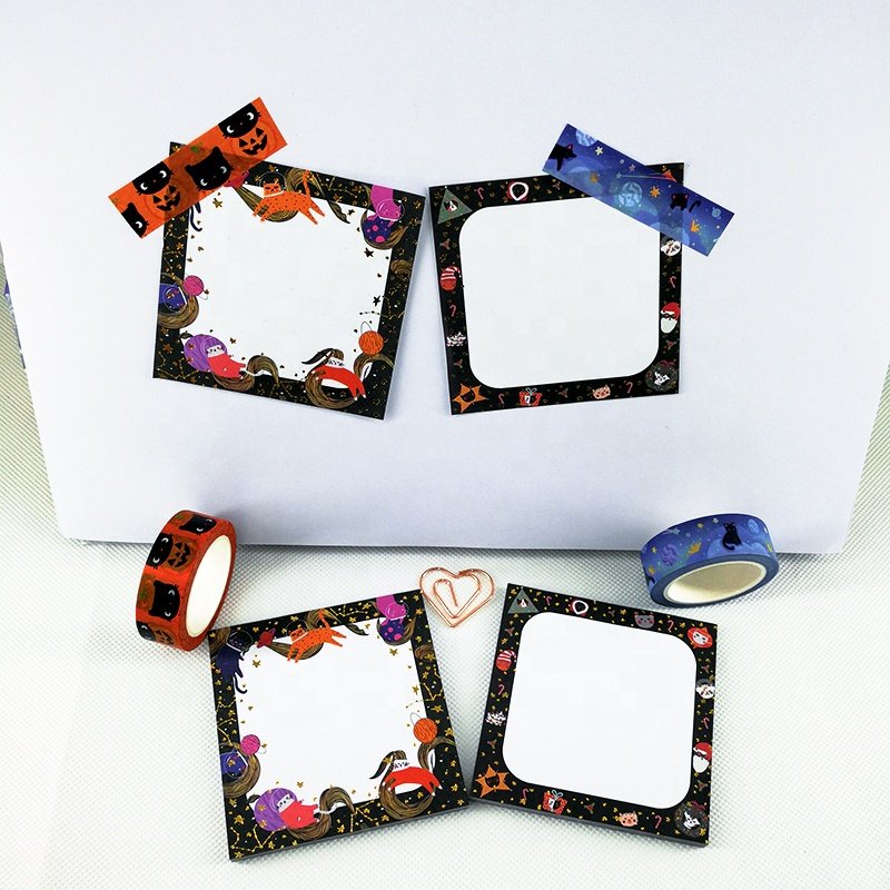 Hot selling high quality custom printed scrapbook memo pad sticky note for stationery