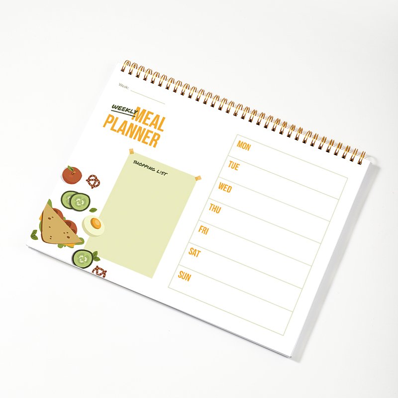 Meal Planner with Grocery List Meal Prep Menu Planning Healthy Diet Notepad and Weight Loss Tracking Planner