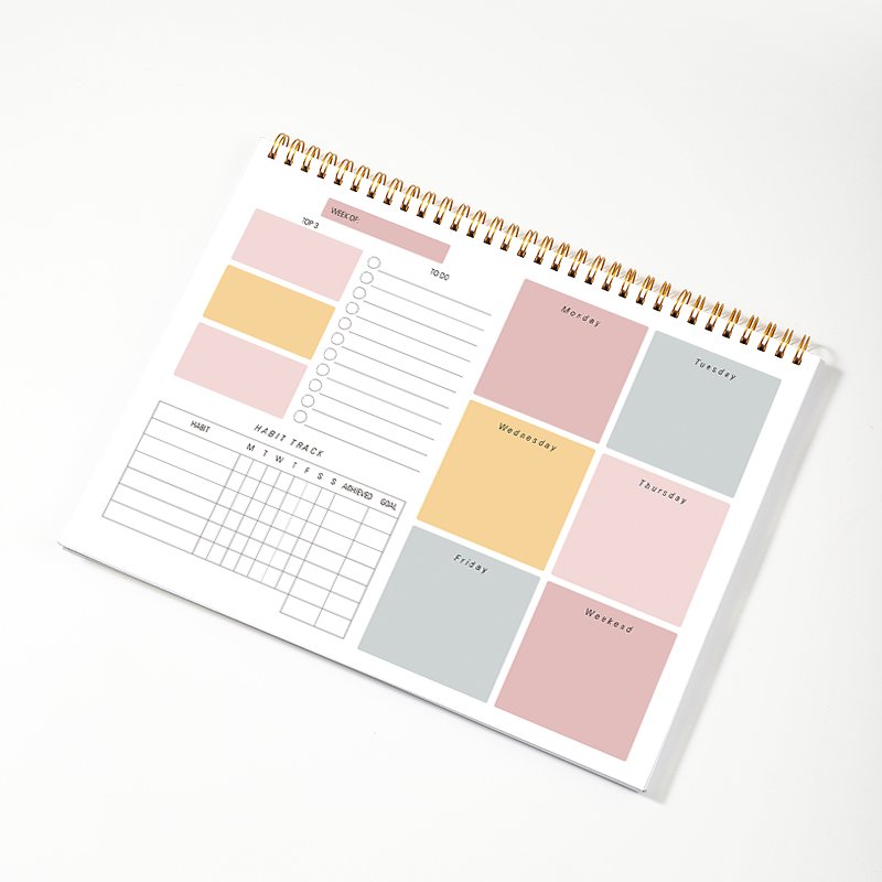 Meal Planner with Grocery List Meal Prep Menu Planning Healthy Diet Notepad and Weight Loss Tracking Planner