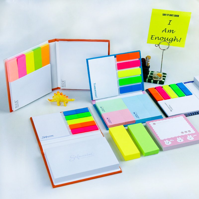 1/6 Hot sale post its sticky note pad 3x3 inches 10 colors sticky notes memo pad custom