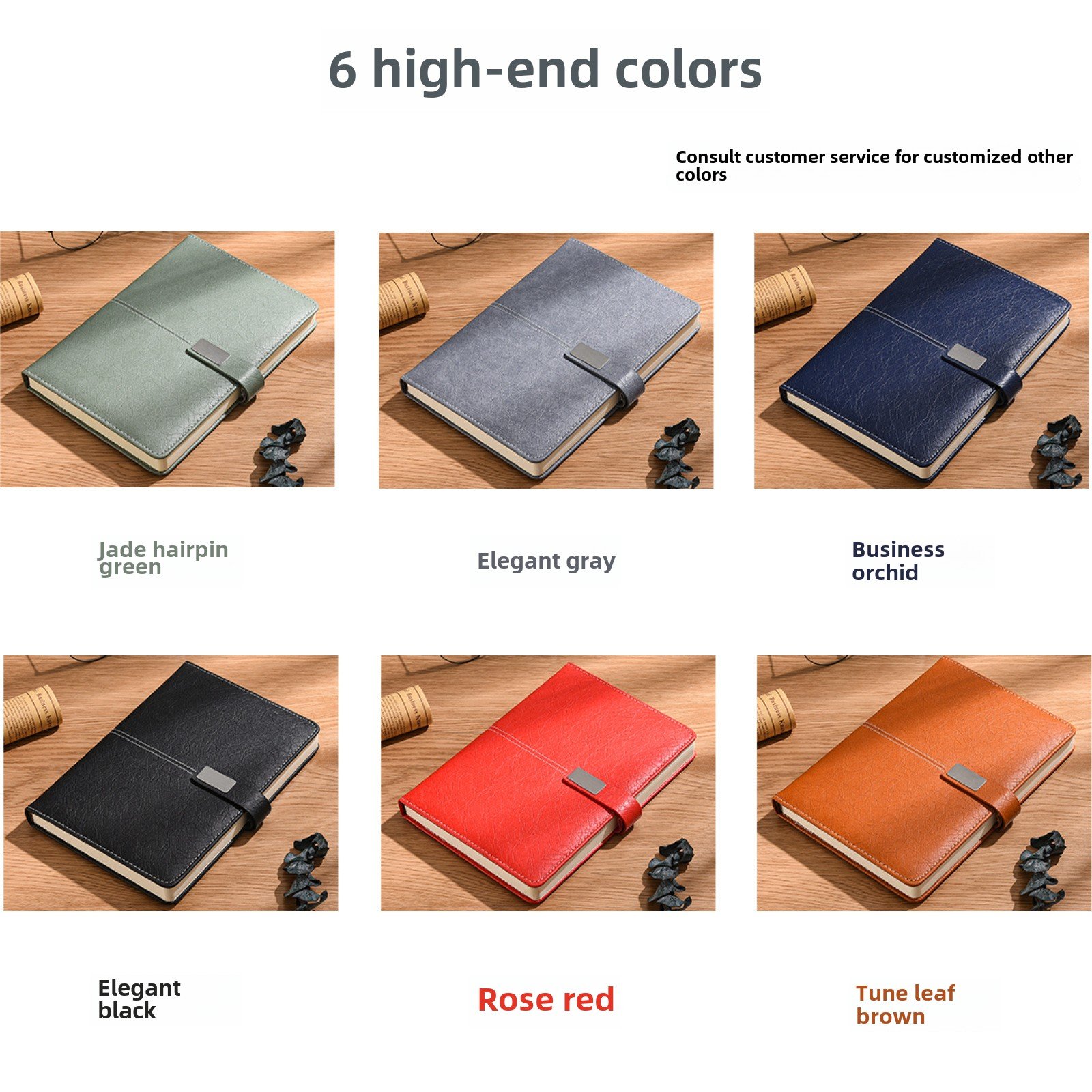 Promo Wholesale Business Luxury Customizable PU Leather A5 Notebook Gift Set With Pen, USB Drive