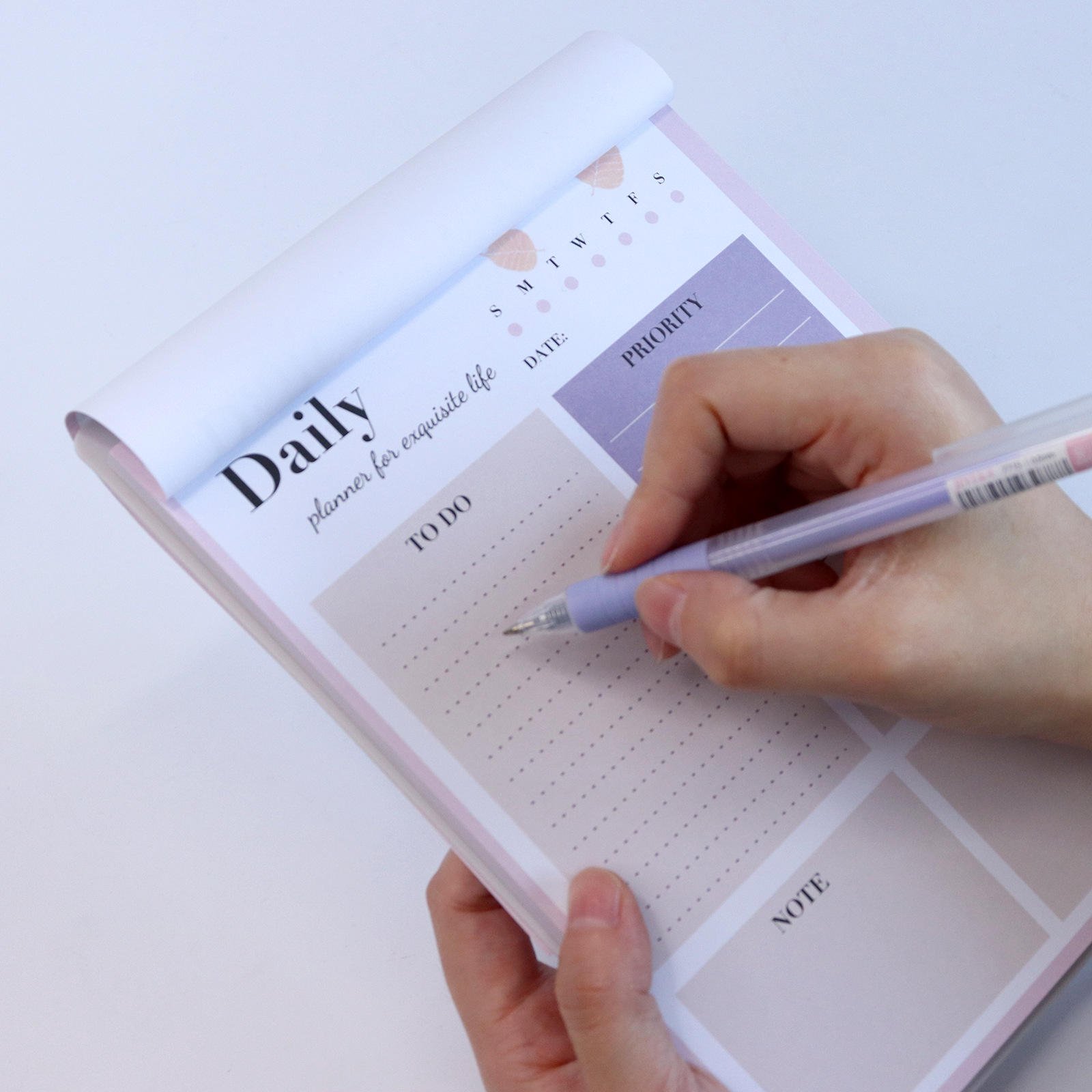English Weekly daily planner notepad can tear non-stick memo books cute office and school stationary supplies accessories custom