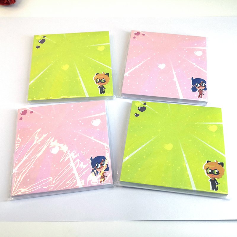 Hot selling high quality custom print cute promotional memo pad sticky note