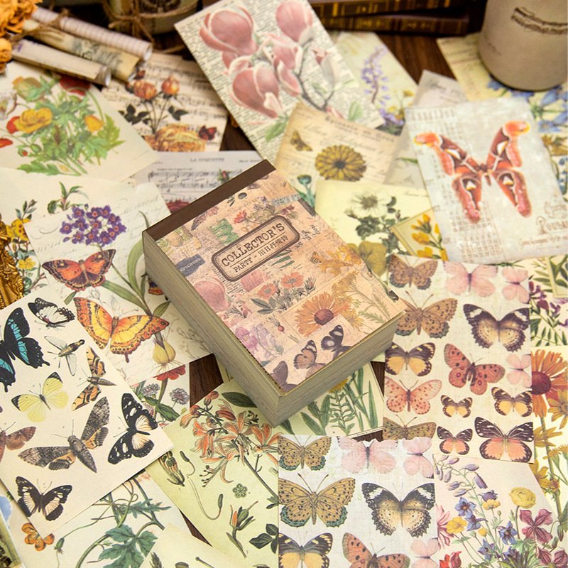360 sheets/pack of material paper Collector's Party Series Vintage Handbook Decoration Material