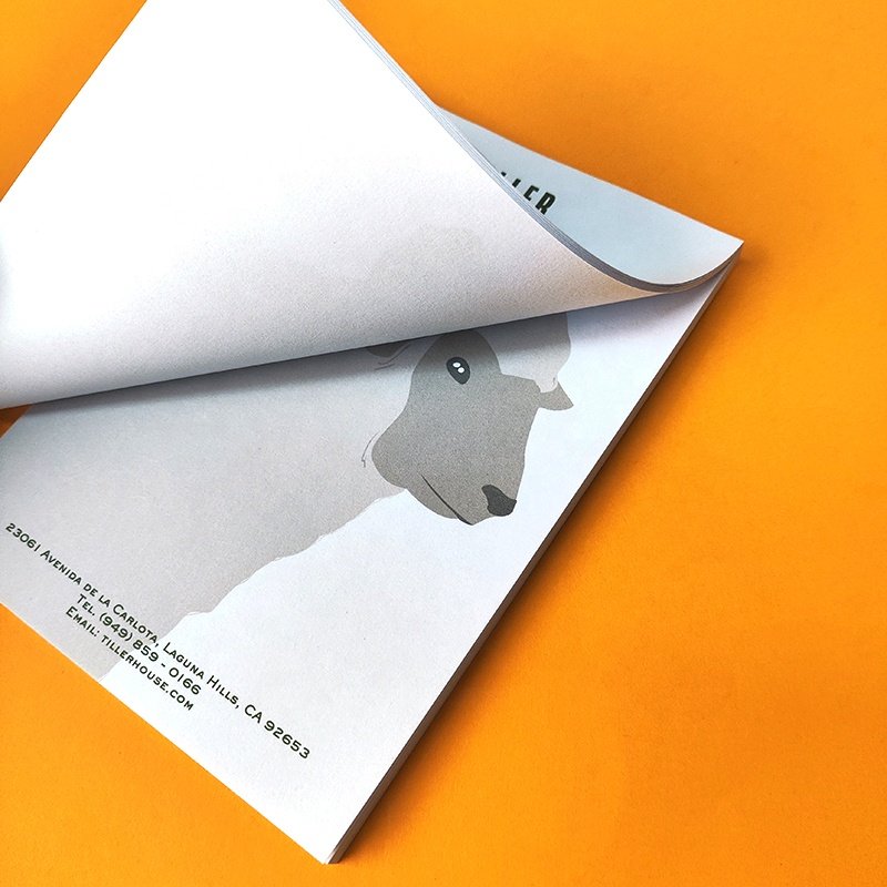 Upside Glue Clinic Personalised A4 A5 Size notepad Customized Memo Pad office school hotel writing notepads