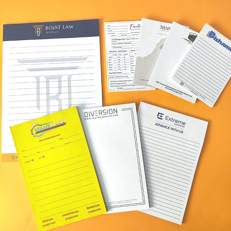 Upside Glue Clinic Personalised A4 A5 Size notepad Customized Memo Pad office school hotel writing notepads