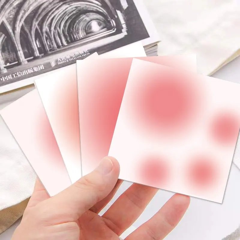 peach halo memo pad notepad creative sticky message note stickers 50 sheets