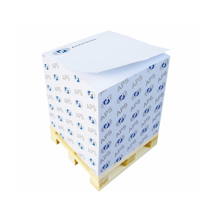 Customize Design Paper Cube Sticky Note with Wooden Pallet Memo Cube Custom Printed Paper Block Note Sticky Notes on a Pallet