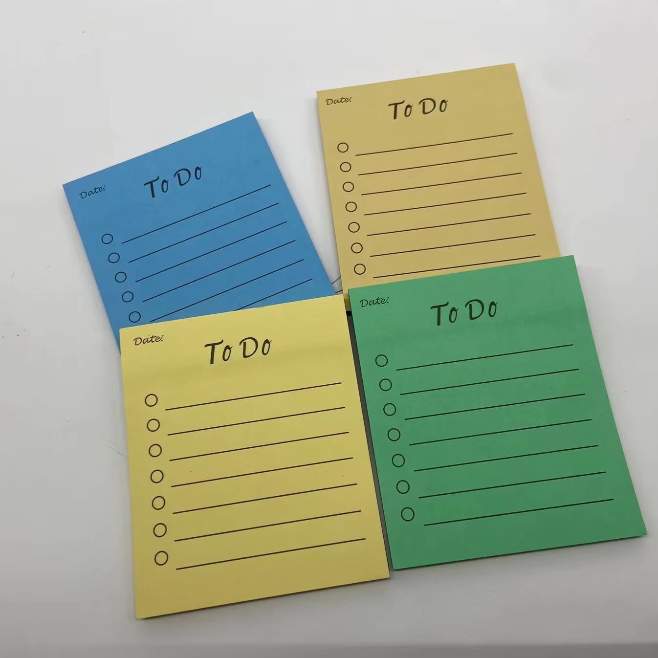 Lined Sticky Notes 9 Bright Colors To do Post Sticky Colorful Super Sticking Power Memo Pads