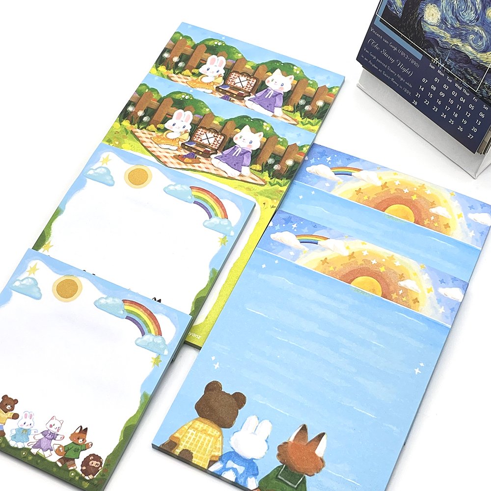 Custom Design Tear Notepad For Custom Memo Pad With Logo Adhesive Tape
