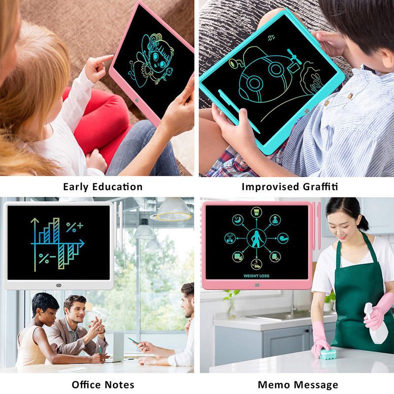 Portable 15-inch Lcd Writing Tablet Erasable Digital Handwriting Board Kids Drawing Memo Pads Christmas Gifts