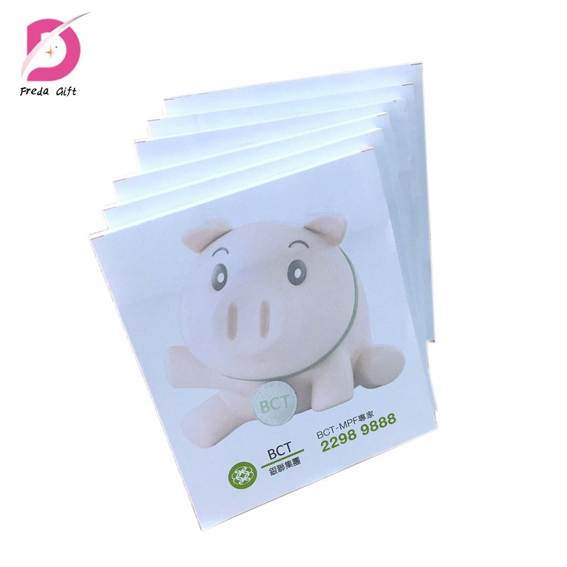 Wholesale cartoon animal sticky notes creative heart shaped Kawaii Memo pads high quality cute note paper