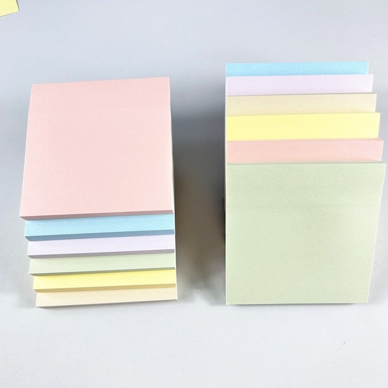Morandi Colors Pack Easy to Post 3x3 Inches Sticky Notes Bulk Small Colorful Self-adhesive Memo Pads
