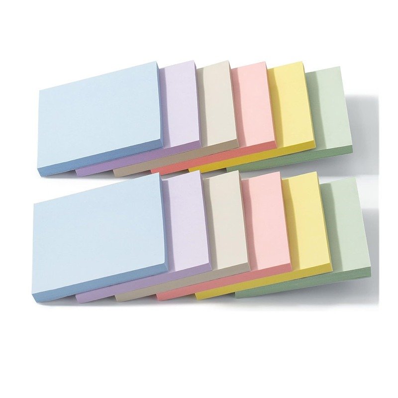 Morandi Colors Pack Easy to Post 3x3 Inches Sticky Notes Bulk Small Colorful Self-adhesive Memo Pads