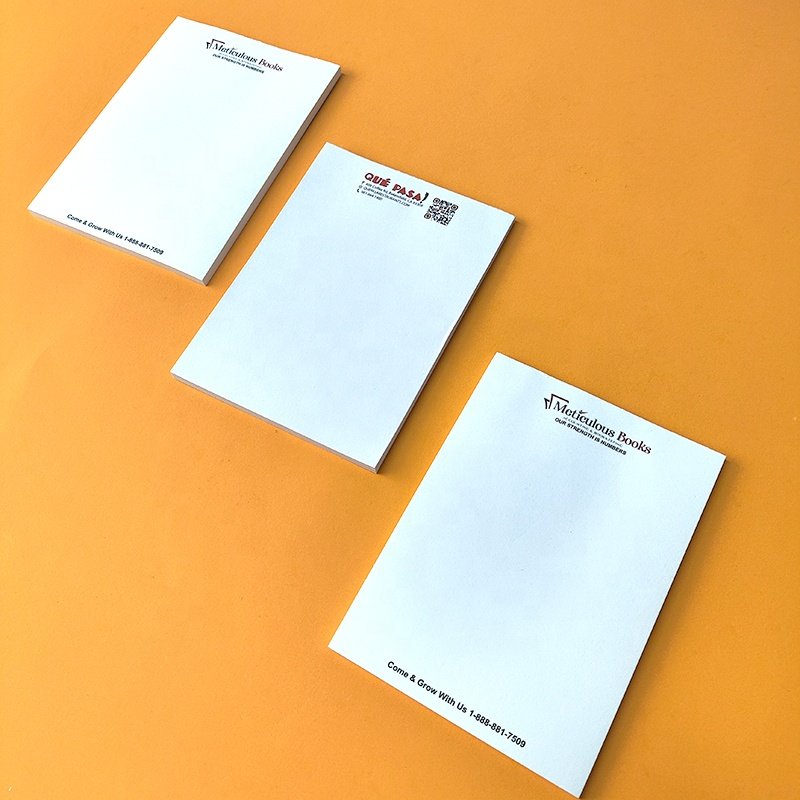 A4 A5 A6 Tear Away Customized Logo Tear Off Hotel Planner Notepad for Company Office Custom Memo Pad