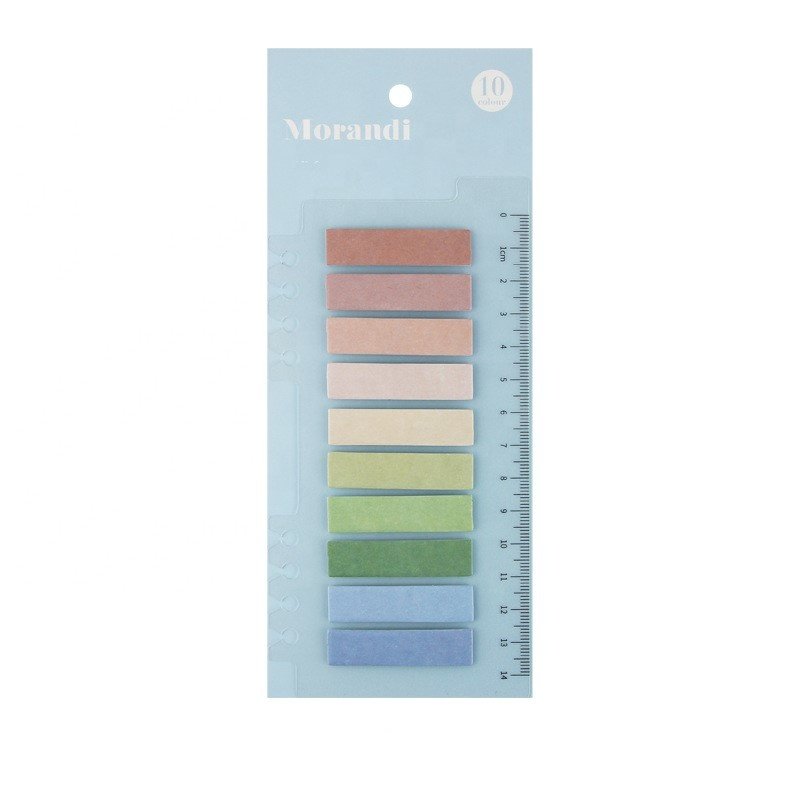 Beautiful Memo Pad Paper Markers Notes Colorful Aesthetic Series Notebook Sticky Note With Ruler
