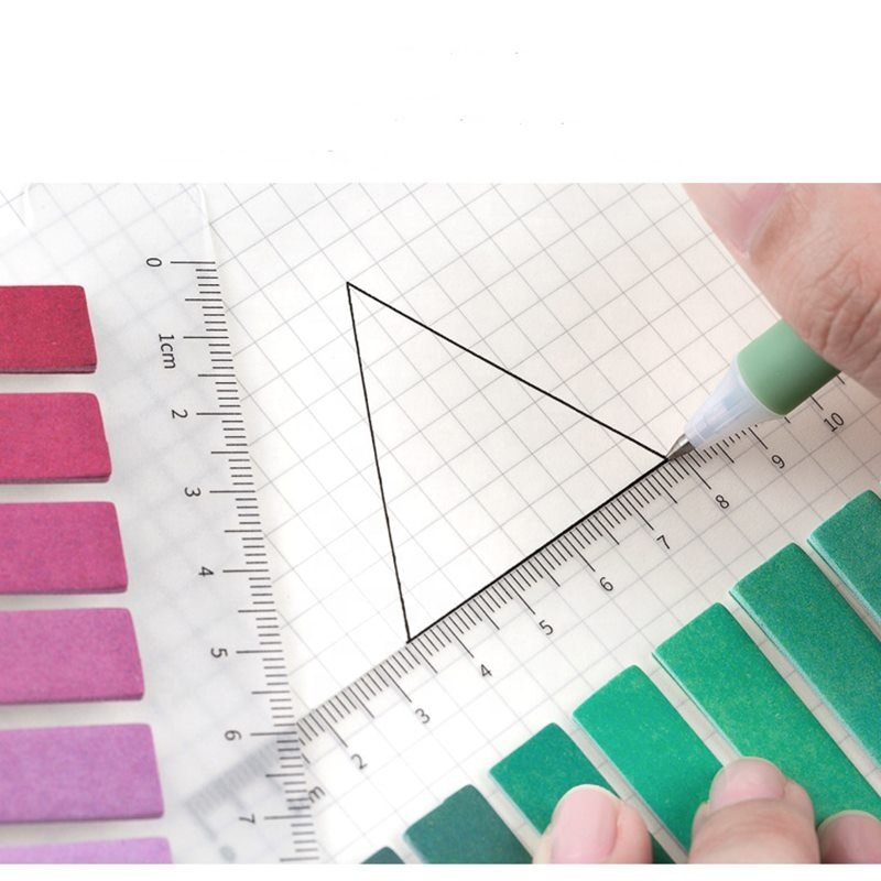 Beautiful Memo Pad Paper Markers Notes Colorful Aesthetic Series Notebook Sticky Note With Ruler