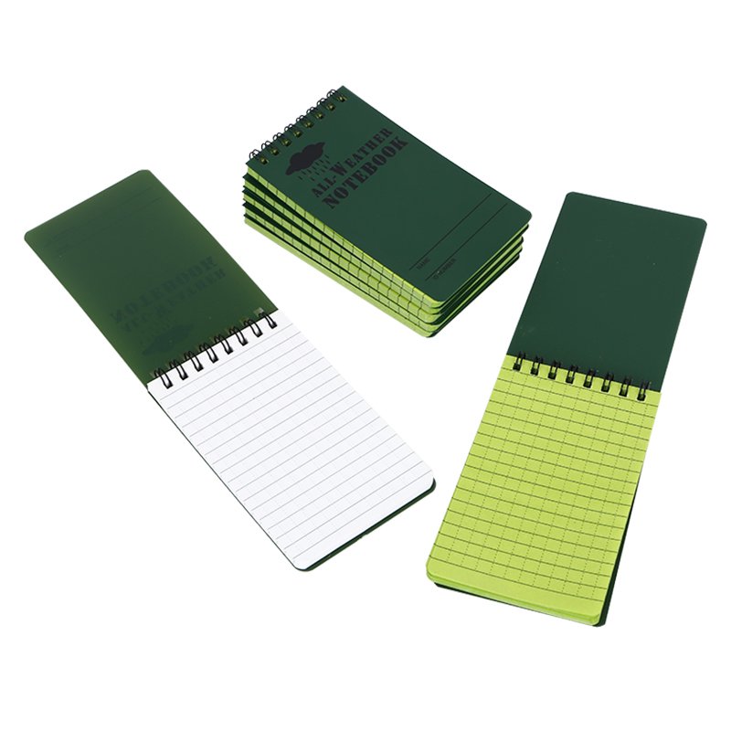Hot Sale Customized Mini 3"x 5" Spiral Notepad All Weather Waterproof Pocket Notebook Custom Memo Pads