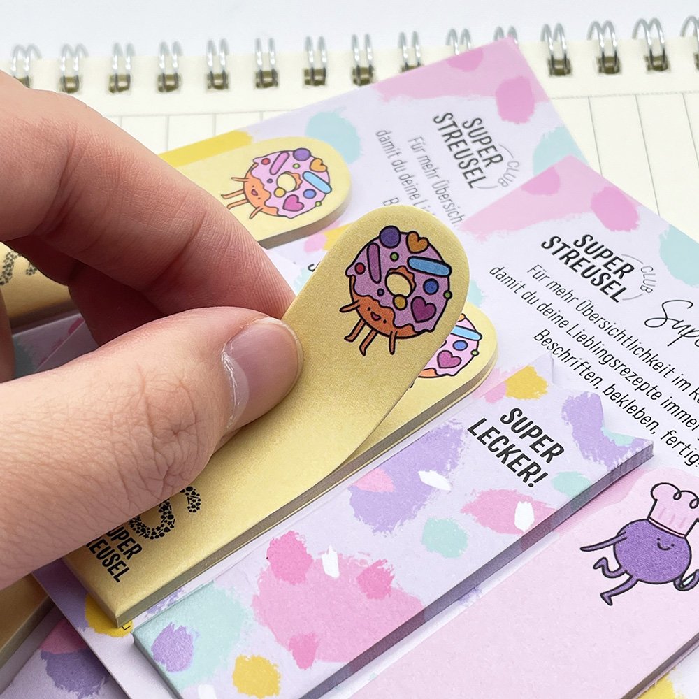 Custom logo office cute bookmark sticky notes memo pad for reader