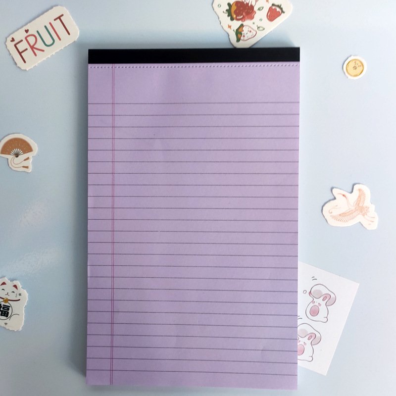2024 Wholesale Custom Rule daily NotePad with logo Lined Writing to do list notepad for business school home office