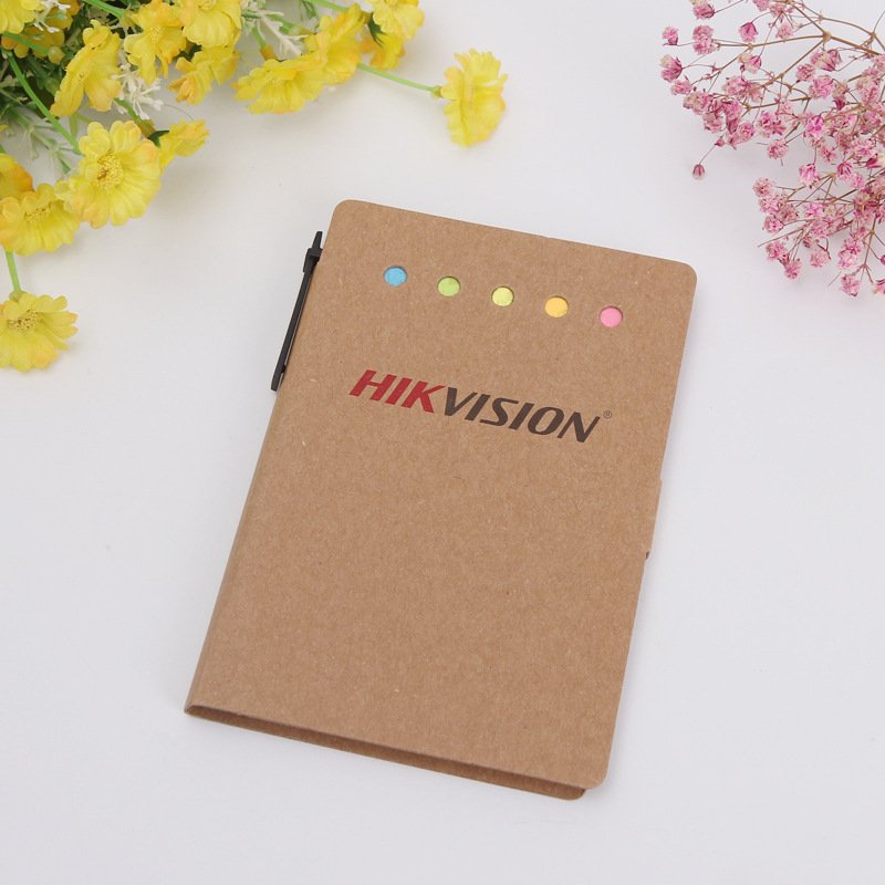 Custom printing multicolor kraft paper card cover memo pad for office writing