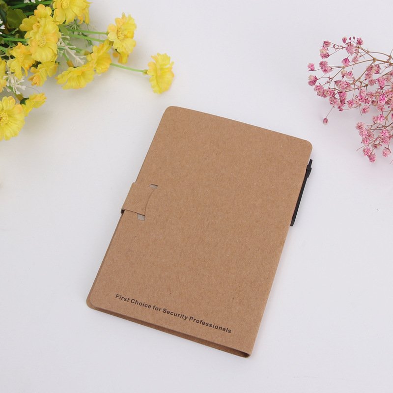 Custom printing multicolor kraft paper card cover memo pad for office writing