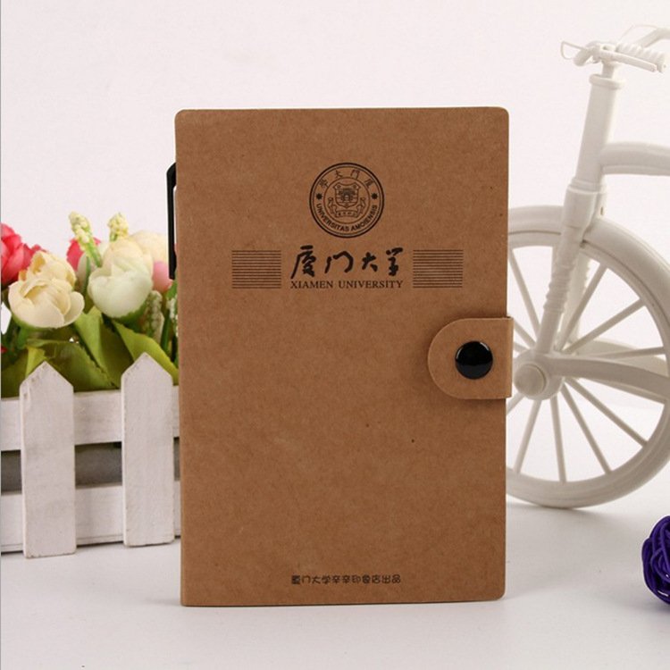 Custom printing multicolor kraft paper card cover memo pad for office writing