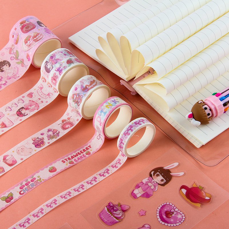 custom PVC Paper School Box Set A6 notebook set Notepad gift box diary stationery Note book set For students classmate travel