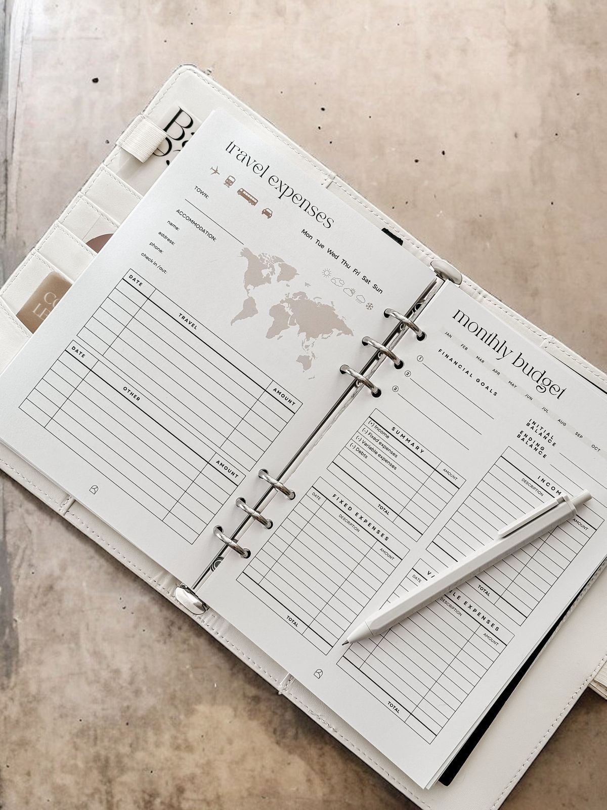 Customisable budget ledger expense tracker account saving rainy day fund Planner Memo Pad High Quality Design No MOQ