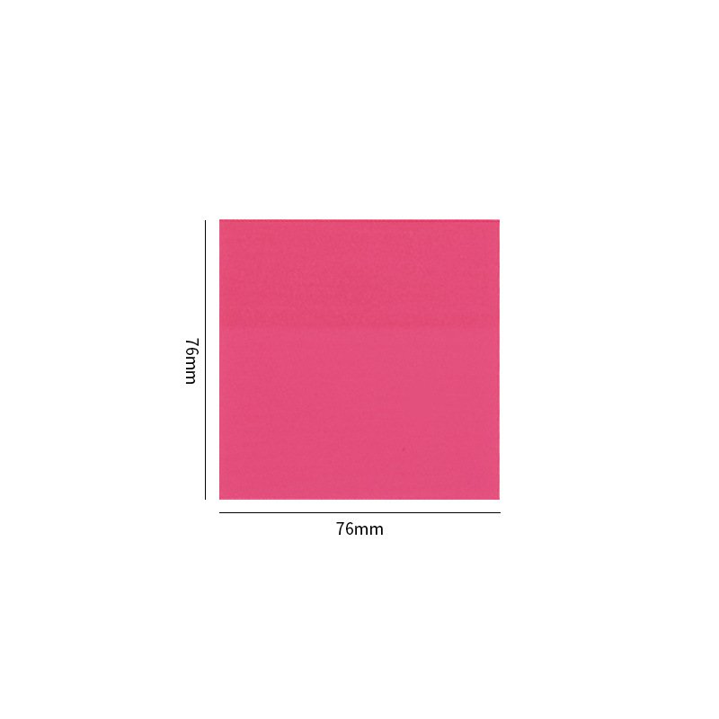 HengXin transparent sticky note 3*3inch stationery notepad self-adhesive fluorescent school supplies