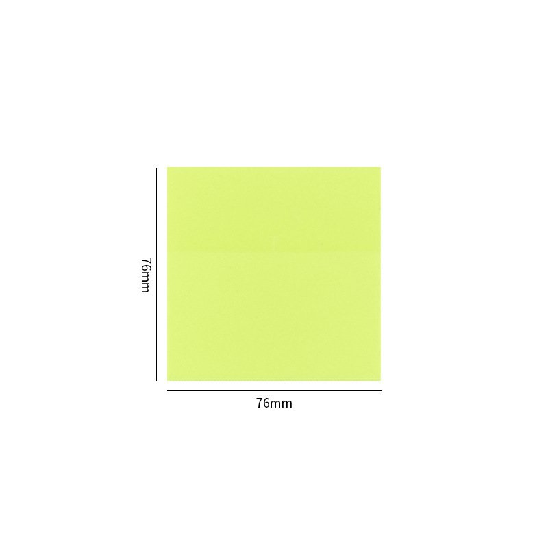 HengXin transparent sticky note 3*3inch stationery notepad self-adhesive fluorescent school supplies