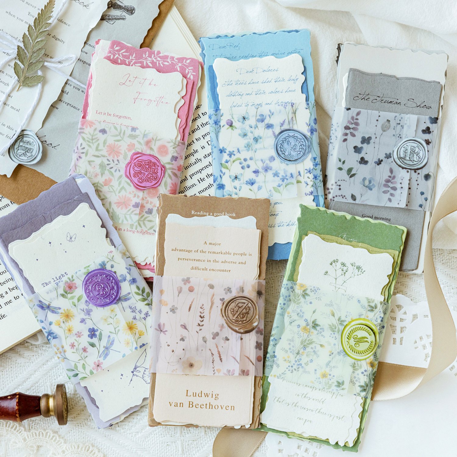 30pcs/pack Material Paper One Paper Poetry Series Vintage Literary Collage Handbook Material