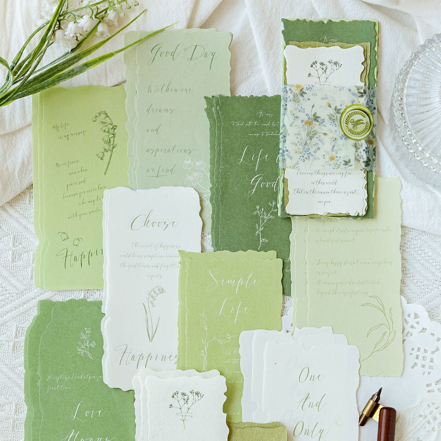 30pcs/pack Material Paper One Paper Poetry Series Vintage Literary Collage Handbook Material
