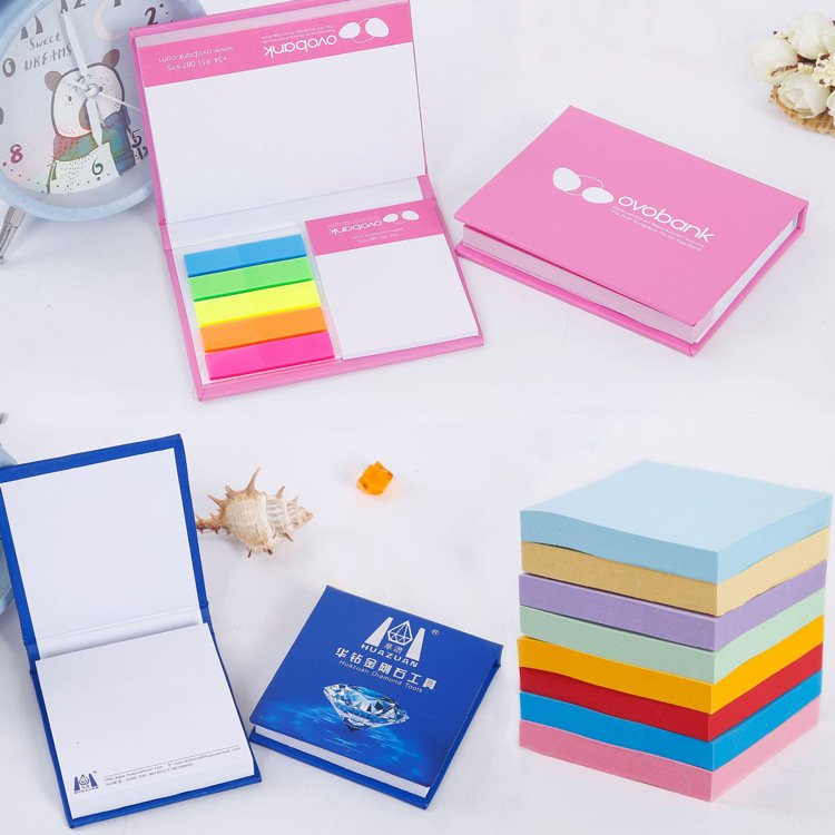 A6 Notebook With Pastel Transparent Sticky Notes Custom High Quality Super Sticky Notes Bloc De Notas Adhesivas Custom Memo Pads