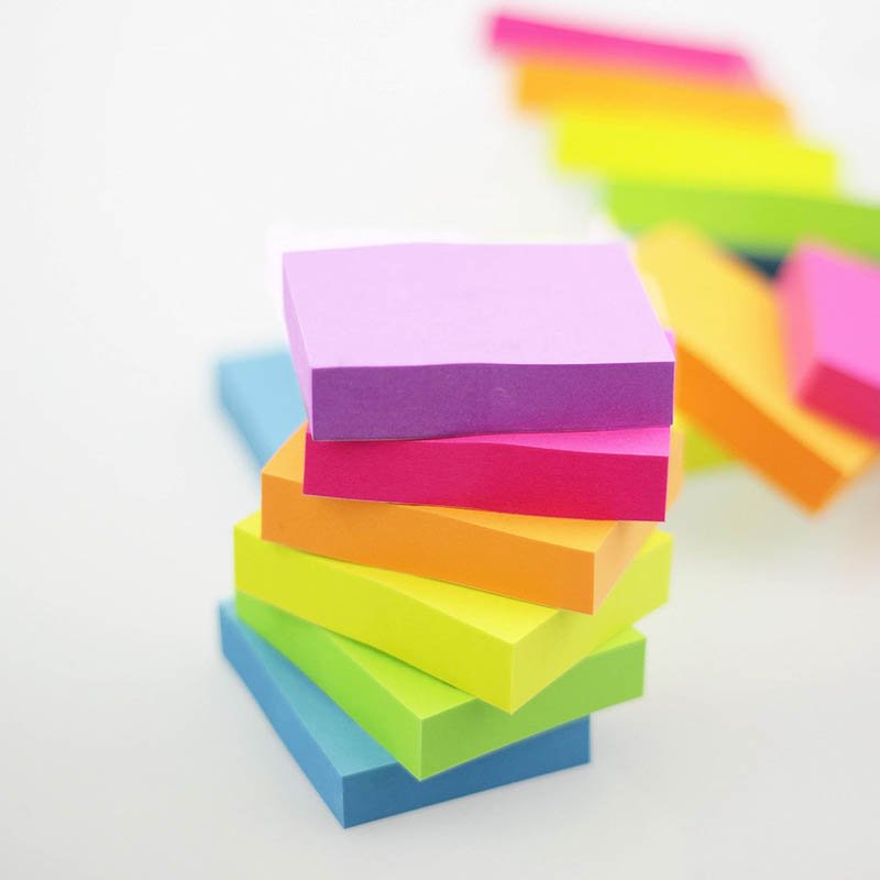 Cheap custom strong adhesive bookmark small mini block pocket diary writing stationery items sheets of sticky notes for books