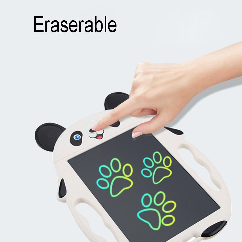 Panda shaped 8.5" 10" inch digital electronic drawing boards tablet erasable multi colorful screen lcd writing pad for kids