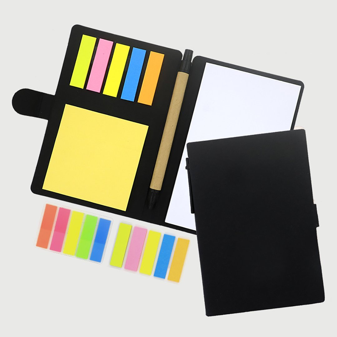 Custom LOGO Printed Small Pocket Sticky Notes A5 Notebook Steno Pads Lined Notepad with Pen