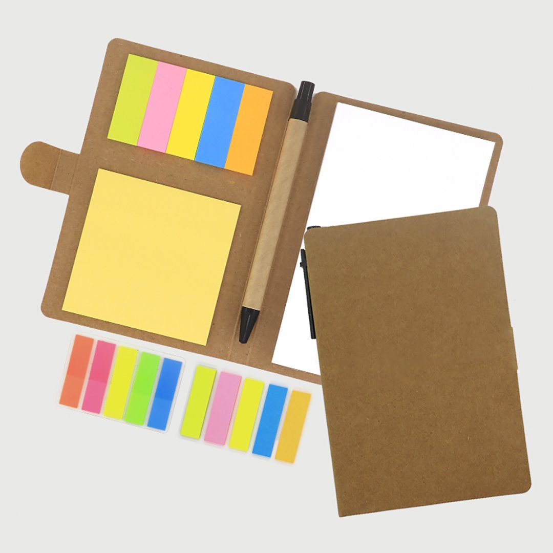 Custom LOGO Printed Small Pocket Sticky Notes A5 Notebook Steno Pads Lined Notepad with Pen