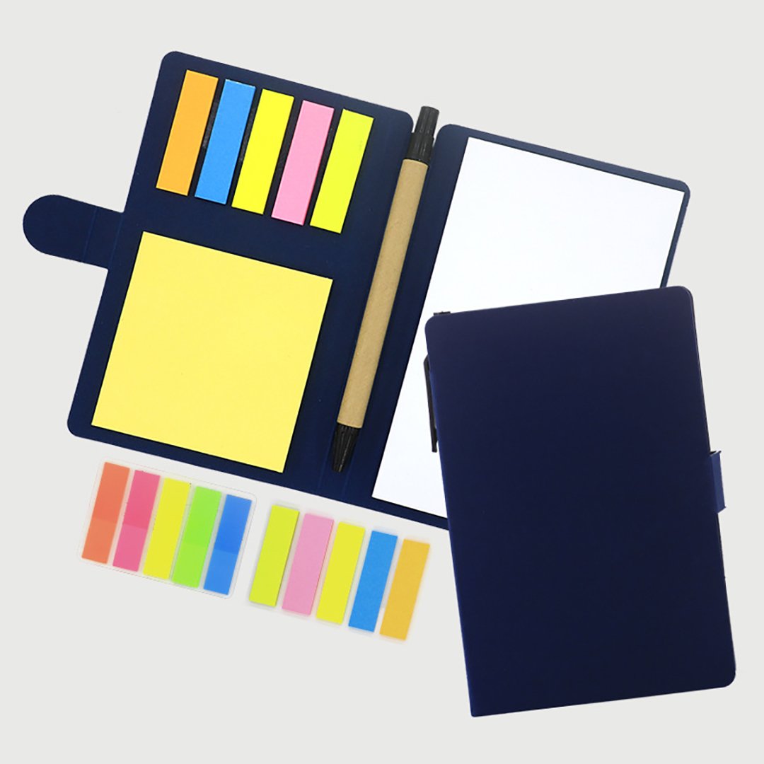 Custom LOGO Printed Small Pocket Sticky Notes A5 Notebook Steno Pads Lined Notepad with Pen