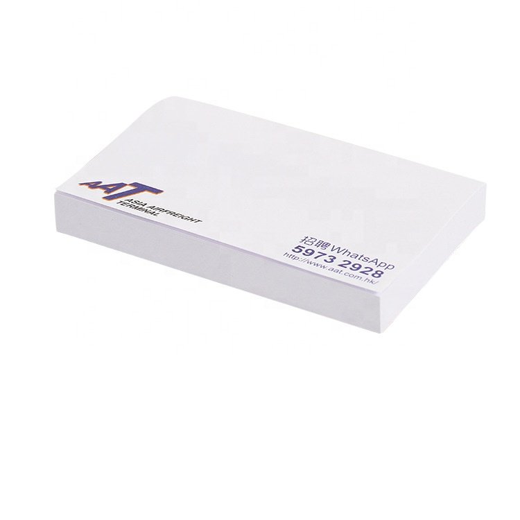 Custom 300 Sheets Square Mini Thick Gift And Promotional Mini Tear Off Memo Pad With Painting On Edge