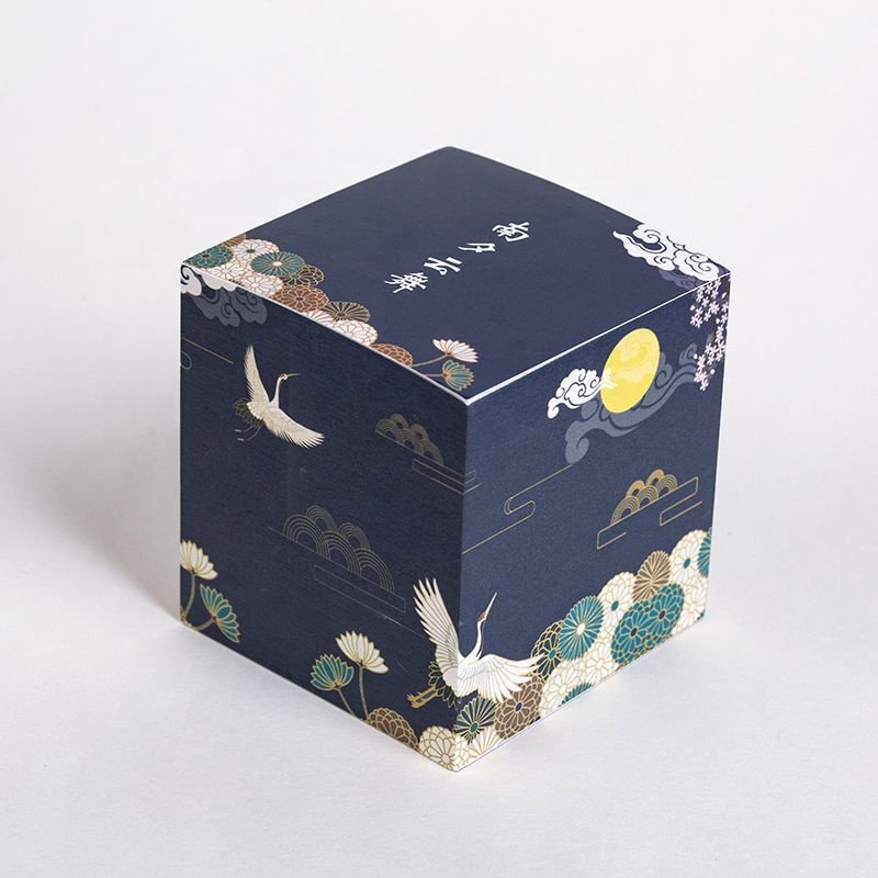 Custom 300 Sheets Square Mini Thick Gift And Promotional Mini Tear Off Memo Pad With Painting On Edge