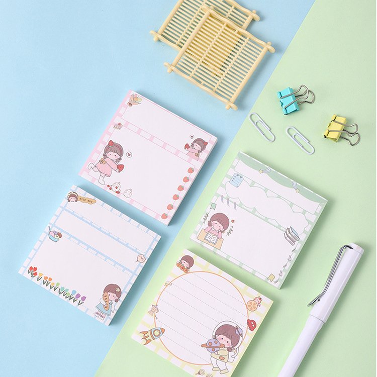Custom Stationery 76X76Mm Paper Adhesive Stickers Sticky Notes Office School Supplies Custom Stationery
