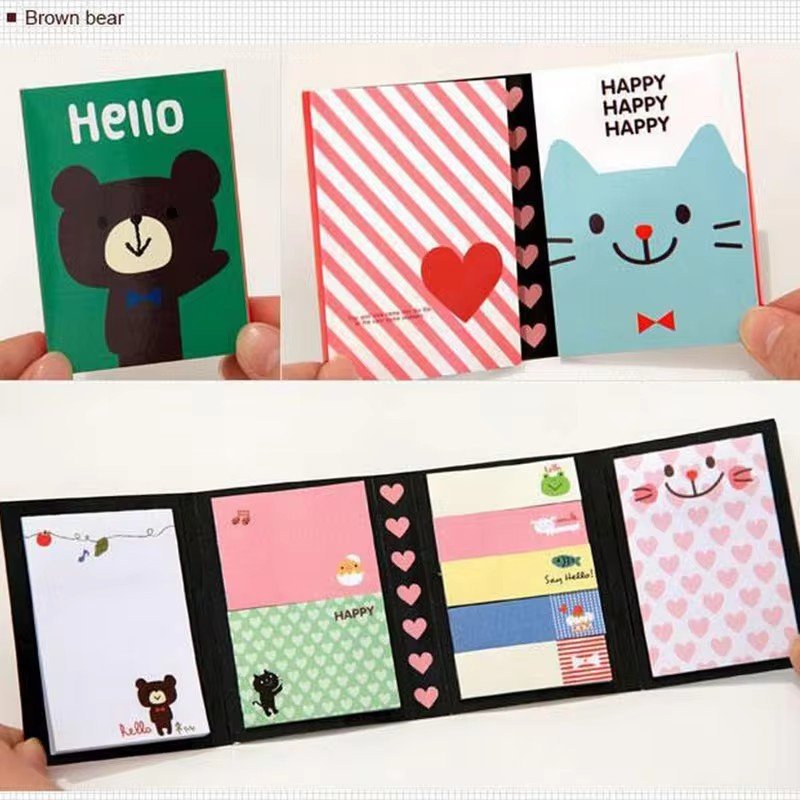 Custom new sticky notes collection, paper pad set, self-adhesive memo pads student stationery customization