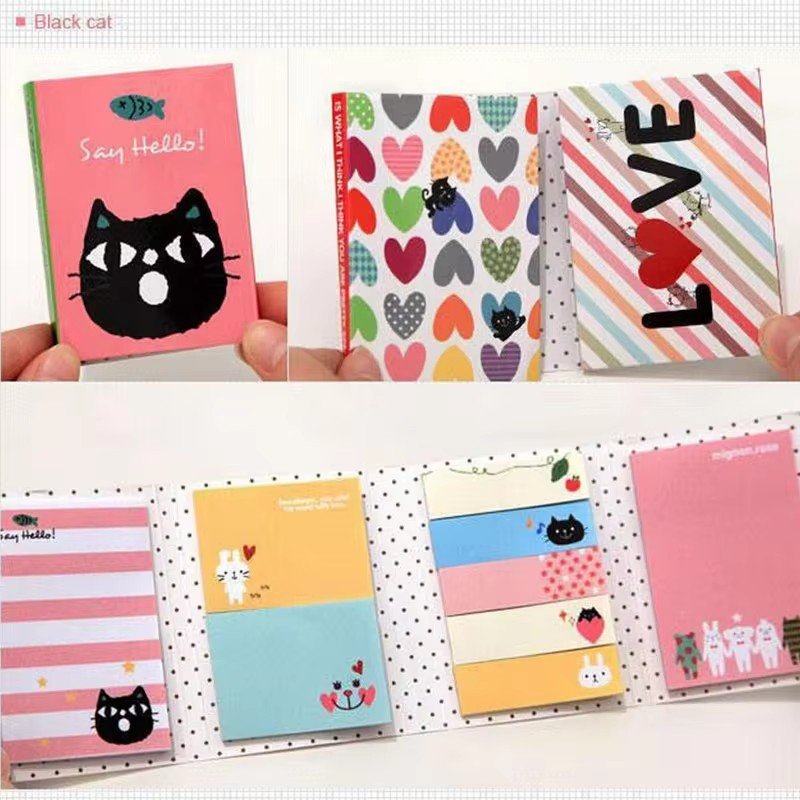 Custom new sticky notes collection, paper pad set, self-adhesive memo pads student stationery customization