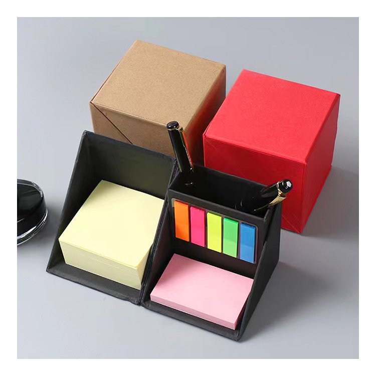 Colorful Customized Cute Loose Leaf Notepads with Pen Trending Magnets Custom Sticky Note Set