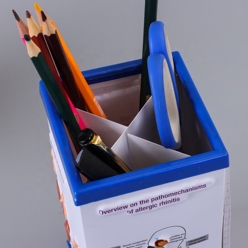 PVC 3d Medical Pen holder Body Chart Embossed 3D with memo pad