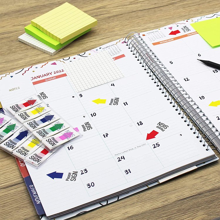 Waterproof flexible post custom transparent tag divider fridge custom index sticky note tabs